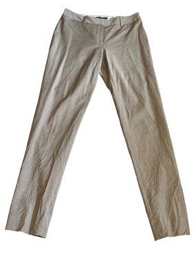 Antonio Melani Womens Wool-Blend Beige Dress Pants Size 0 Slim Fit Made In Vietn